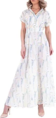 Ital-Design Sommerkleid Damen Freizeit Sommerkleid in Hellgrün