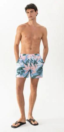 Mey Badeshorts Herren Serie Leaf Waltz Blätter-Print (1-St)