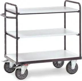 fetra ESD-Etagenwagen 9100 - Tragkraft 500kg TPE-ESD-Reifen
