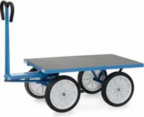 fetra Handpritschenwagen 6404V - Tragkraft 1000kg Vollgummi-Reifen