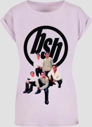 Merchcode Ladies Backstreet Boys - Vintage Logo Extended Shoulder Tee