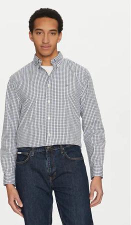 Tommy Hilfiger Hemd Gingham MW0MW37548 Blau Regular Fit