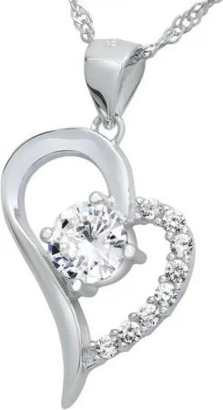 Schmuck-Elfe Kette mit Anhänger Mystic Heart, 925 Silber