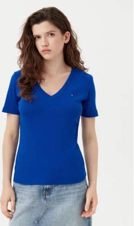 Tommy Hilfiger T-Shirt New Cody WW0WW40584 Blau Slim Fit