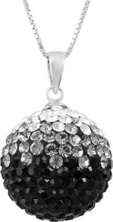 Schmuck-Elfe Kette mit Anhänger Shamballa Kugel, 925 Sterling Silber