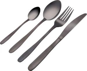Alpina Besteckset schwarz Edelstahl 16 tlg.