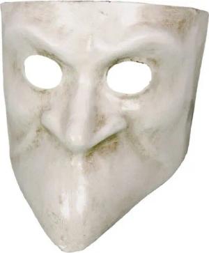 Maskworld Verkleidungsmaske Bauta bianca
