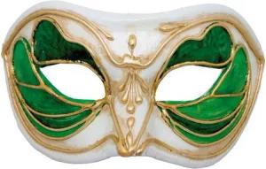 Maskworld Verkleidungsmaske Colombina Monica verde bianco