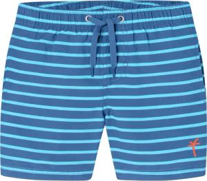 Badeshorts Webware recycelt LSF40+ Streifen aqua - Aqua 92