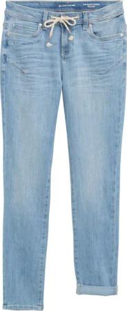 TOM TAILOR Damen TTTAPERED Jeans, blau, Uni, Gr. 28/30