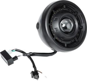 Hashiru Utha Hauptscheinwerfer mit LED Ring schwarz seitlich