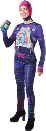 Rubie´s Kostüm Fortnite Brite Bomber, Das epische Outfit der Einhornkämpferin aus Fortnite: Battle Royale
