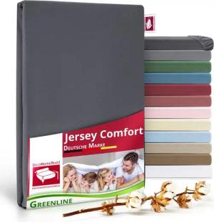 DecoHomeTextil Heimtextilmanufaktur Spannbettlaken Greenline Spannbettlaken Premium Jersey aus 100% Baumwolle