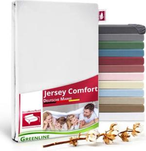 DecoHomeTextil Heimtextilmanufaktur Spannbettlaken Greenline Spannbettlaken Premium Jersey aus 100% Baumwolle
