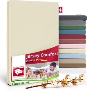 DecoHomeTextil Heimtextilmanufaktur Spannbettlaken Greenline Spannbettlaken Premium Jersey aus 100% Baumwolle