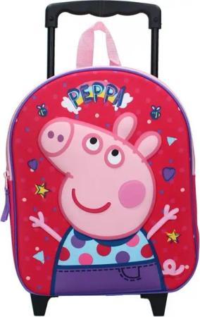 Vadobag Kinderrucksack Trolley-Rucksack 3D Peppa Wutz Around Town (1-tlg), Around Town