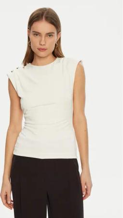 Marciano Guess Bluse 5RGP07 6263A Écru Regular Fit