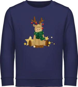 Shirtracer Sweatshirt süßer Elch Weihnachten Kleidung Kinder