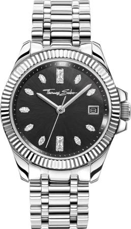 Thomas Sabo WA0406-201-203 Damenuhr Divine Black 33mm 10ATM