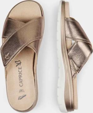 Pantolette mit Wechselfußbett - taupe / metallic - Gr. 41 von Goldner Fashion