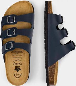 Pantolette mit verstellbarer Schließe - marine - Gr. 41 von Goldner Fashion