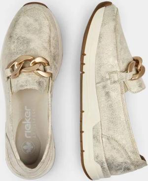 Slipper mit modischer Verzierung - beige / metallic - Gr. 36 von Goldner Fashion