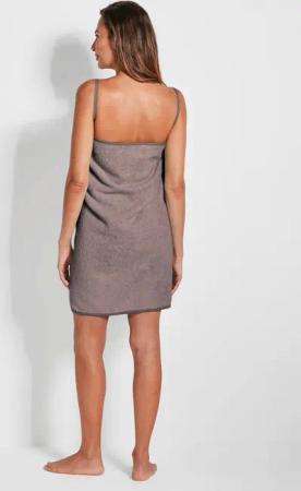 Handtuchkleid - taupe - Gr. Einheitsgröße von Goldner Fashion