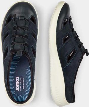 Slipper aus weichem Leder - marine - Gr. 40 von Goldner Fashion