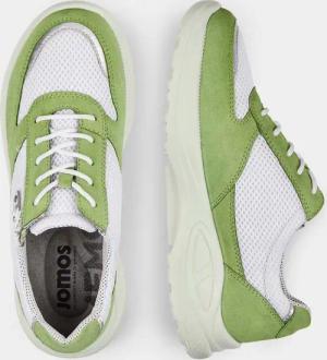 Sneaker mit herausnehmbarem Fußbett - grün / weiß - Gr. 37 von Goldner Fashion