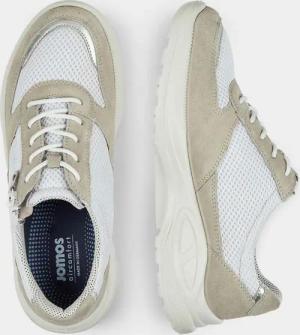 Sneaker mit herausnehmbarem Fußbett - stein / weiß - Gr. 39 von Goldner Fashion