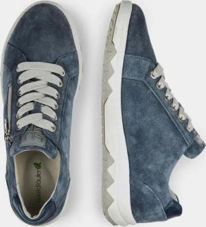 Schnürer mit komfortablem Reißverschluss - blau - Gr. 37 von Goldner Fashion