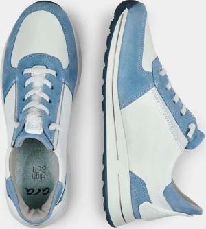 Sneaker mit herausnehmbarem Fußbett - blau / weiß - Gr. 38,5 von Goldner Fashion