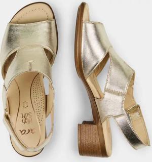 Sandaletten - goldfarben / metallic - Gr. 38,5 von Goldner Fashion