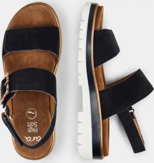 Sandalen mit dekorativer Zierschließe - blau - Gr. 37 von Goldner Fashion