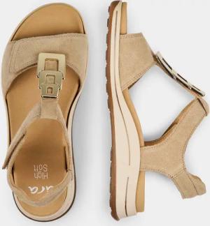 Sandale mit auswechselbarem Fußbett - beige - Gr. 37 von Goldner Fashion
