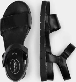 Sandale mit verstellbarem Klettriemen - schwarz - Gr. 42 von Goldner Fashion
