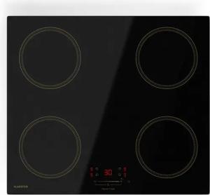 Klarstein Induktions-Kochfeld Victoria CP4-KL-Vct-60-TrdBlk, Kochfelder Induktion 4 Zonen Timer Touch Einbau