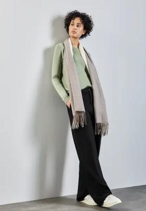Street One Frauen Weicher Strickpullover in Grün, Gr: 46