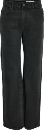 Noisy May Jeans - NMYolanda NW Wide Jeans Black NOOS - W25L30 bis W32L32 - für Damen - Größe W27L34 - schwarz