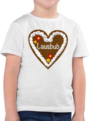 Shirtracer T-Shirt Lebkuchenherz Lausbub (1-tlg) Mode für Oktoberfest Kinder Outfit