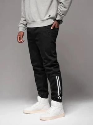 OMBRE Jeggings Herren-Jogginghose aus Denim mit Streifen