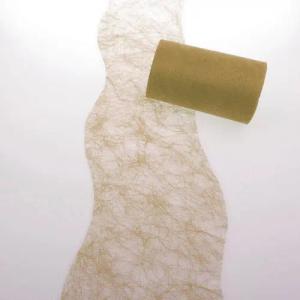 Deko AS Tischläufer Sizoflor Tischband Wellenschnitt dunkelgold ca. 12,5 cm Rolle 25 Me… (1-tlg, 1 Rolle Tischläufer), Strapazierfähig
