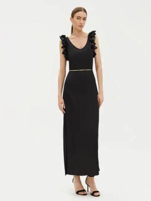 Fracomina Coctailkleid FR25SD3005J46301 Schwarz Regular Fit