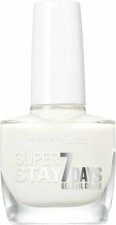 MAYBELLINE NEW YORK Nagellack Super Stay 7 Days #71 Pur White 10ml + Gift