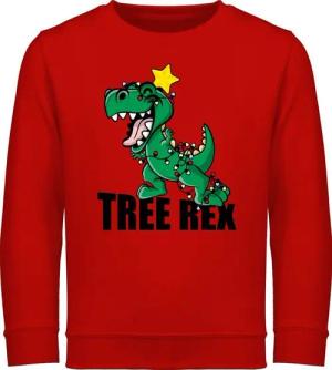 Shirtracer Sweatshirt Tree Rex Weihnachten Kleidung Kinder