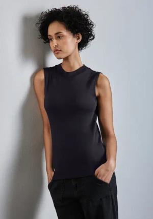 Street One Frauen Top mit Turtleneck in Blau, Gr: 42