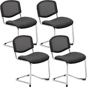 4 Nowy Styl Besucherstuhl Iso Ergo Mesh anthrazit Stoff