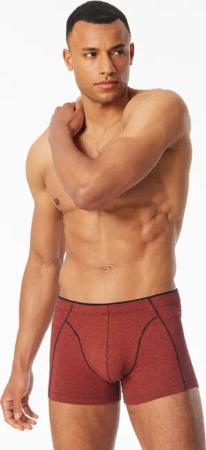Shorts Organic Cotton gemustert hellrot - 95/5 7