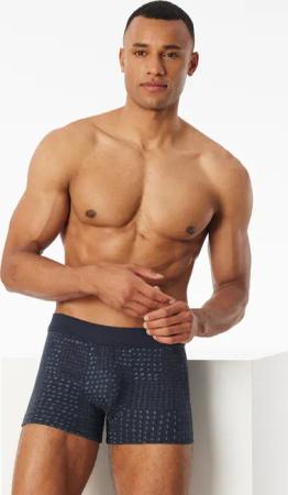 Shorts graphit gemustert - Fine Interlock 7