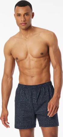Boxershorts Interlock graphit gemustert - Fine Interlock 6